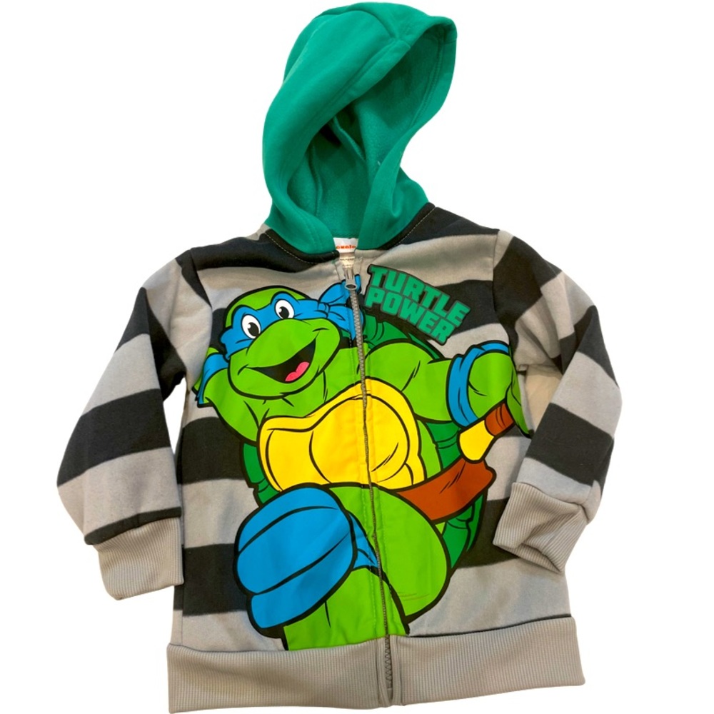 Size: 3T Ninja Turtle Zip Hoodie Jacket